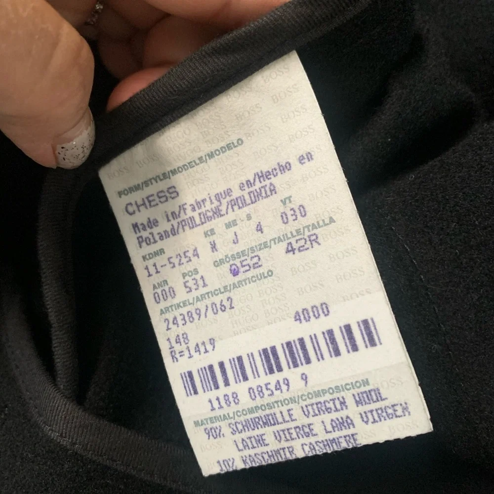 Hugo Boss Cashmere Wool Coat